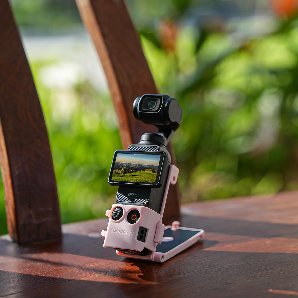 Магнитный держатель-подставка, совместимый с DJI Osmo Pocket 3, с регулируемым углом, настольный/велосипедный зажим