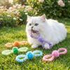 Colorful Cat Attached Hose Toys Soft Interactive Pet Toy Creative Pet Cat Bell  Relieve Boredom