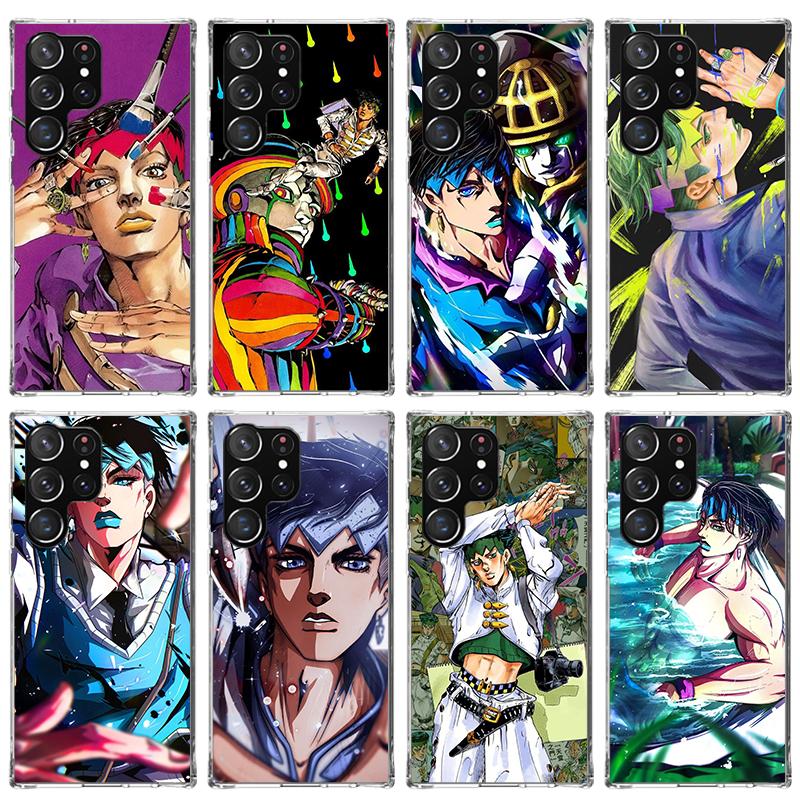 JoJo Adventure Rohan Kishibe Phone Case For Samsung Galaxy S26 S25 Edge S24 S23 Ultra S22 Plus S21 S20 FE Soft TPU Back Cover Fu