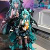 19CM New Anime Hatsune Miku Little devil raccoon Kawaii Action Figure PVC Doll Model Figure Toys Desktop Decoration Holiday Gift