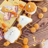 Cartoon Bear Little Bread Design Plush Keychain Coin Pouch For Carry Everyday