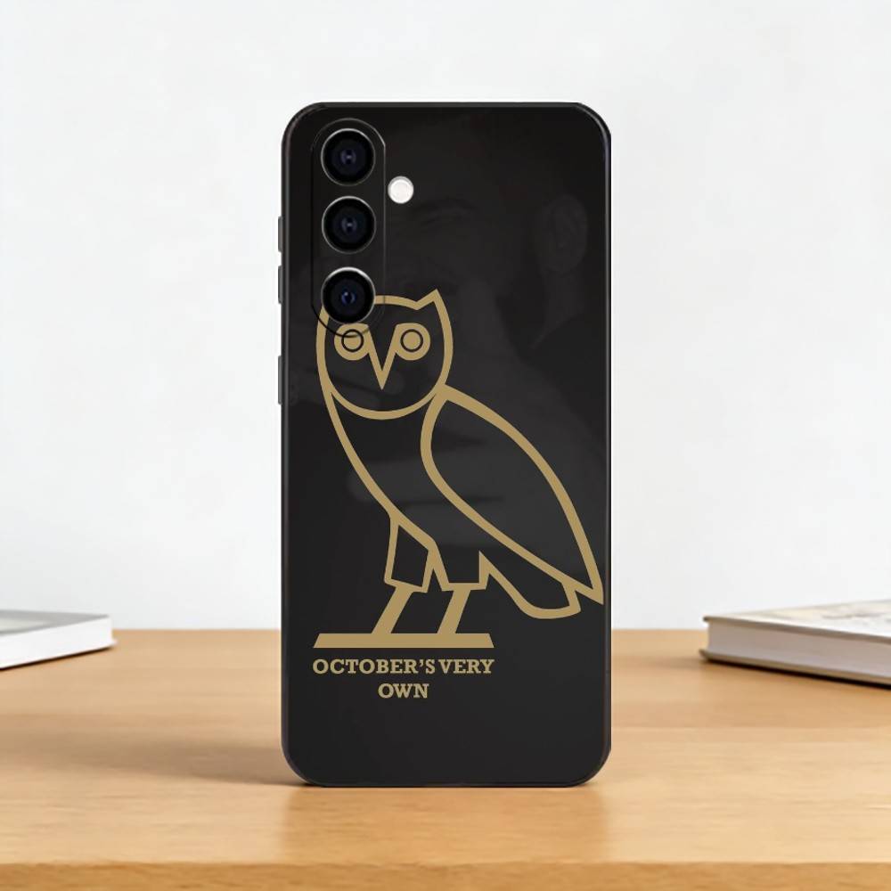 D-Drake OvO O-OWL Чехол для телефона Черный Силиконовый Мягкий Для Samsung Galaxy A73,A72,A71,A70,A53,A52,A51