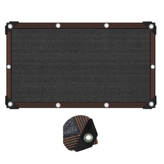 Black Shade Cloth with Grommets Thick Heat Insulation Outdoor Garden Greenhouse Balcony Patio Pergola Plants Flower Sunblock Shading Mesh Netting