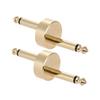 2 Pack 1/4 Inch 6.35mm Z Type Guitar Effect Pedal Coupler Connector Guitar Pedal Board Accessory