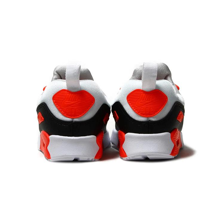 Nike Кроссовки Air Max Tiny 90 Низкие для Малышей Черно-Серые Красные для Младенцев и Малышей 881924-002