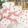 Настенная наклейка Ветка Сакура Птицы Самоклеящаяся Наклейка на Стену для Гостиной Спальни Домашнего Декора