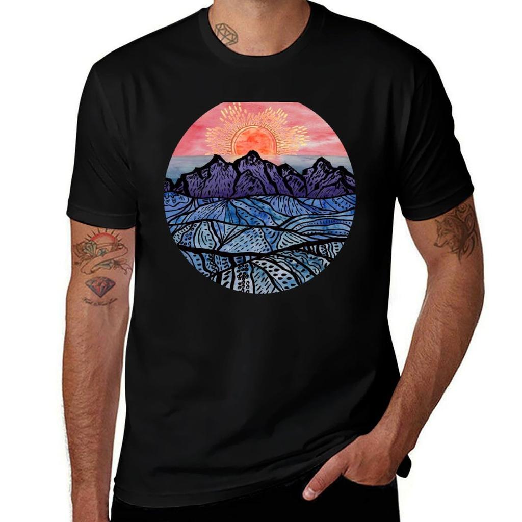 Royal Sunset TShirt Large Size Soft Cotton TShirt