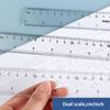 Plastic Straight Ruler Multifunction Drawing Ruler Drawing Tool Measuring Ruler  School