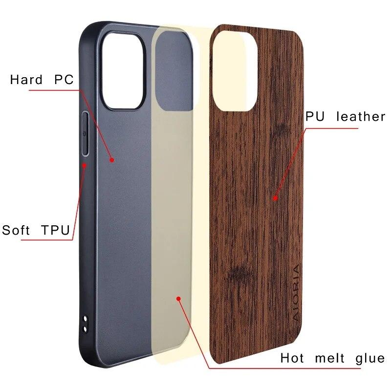 Case for Oppo Reno 10 Pro Reno10 Pro Plus 5G Funda Bamboo Wood Pattern Luxury Leather Phone Coque for Oppo Reno 10 Pro Case Capa