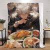 Jujutsu Kaisen-Gojo Satoru Bed Throw Blanket for Sofa Luxury Bedding Fluffy Plaid Custom Blankets King Size Home Interior Knee &