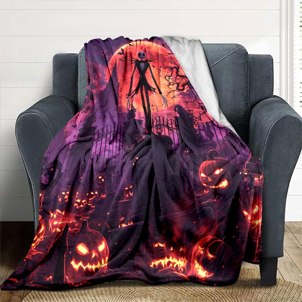 Jack Skellington Blanket Soft Warm Cozy Suitable for Picnics Bed Couch for All Seasons Modern Style Unique Gift for Family and Friends Camping