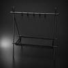 Storage Rack Portable Outdoor Tripod Support for Barbecue