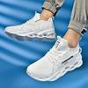 Men Fashion Knitted Running Sports Shoes Breathable Causal Sneakers Light Elastic Outdoor Shoes for Jogging Training