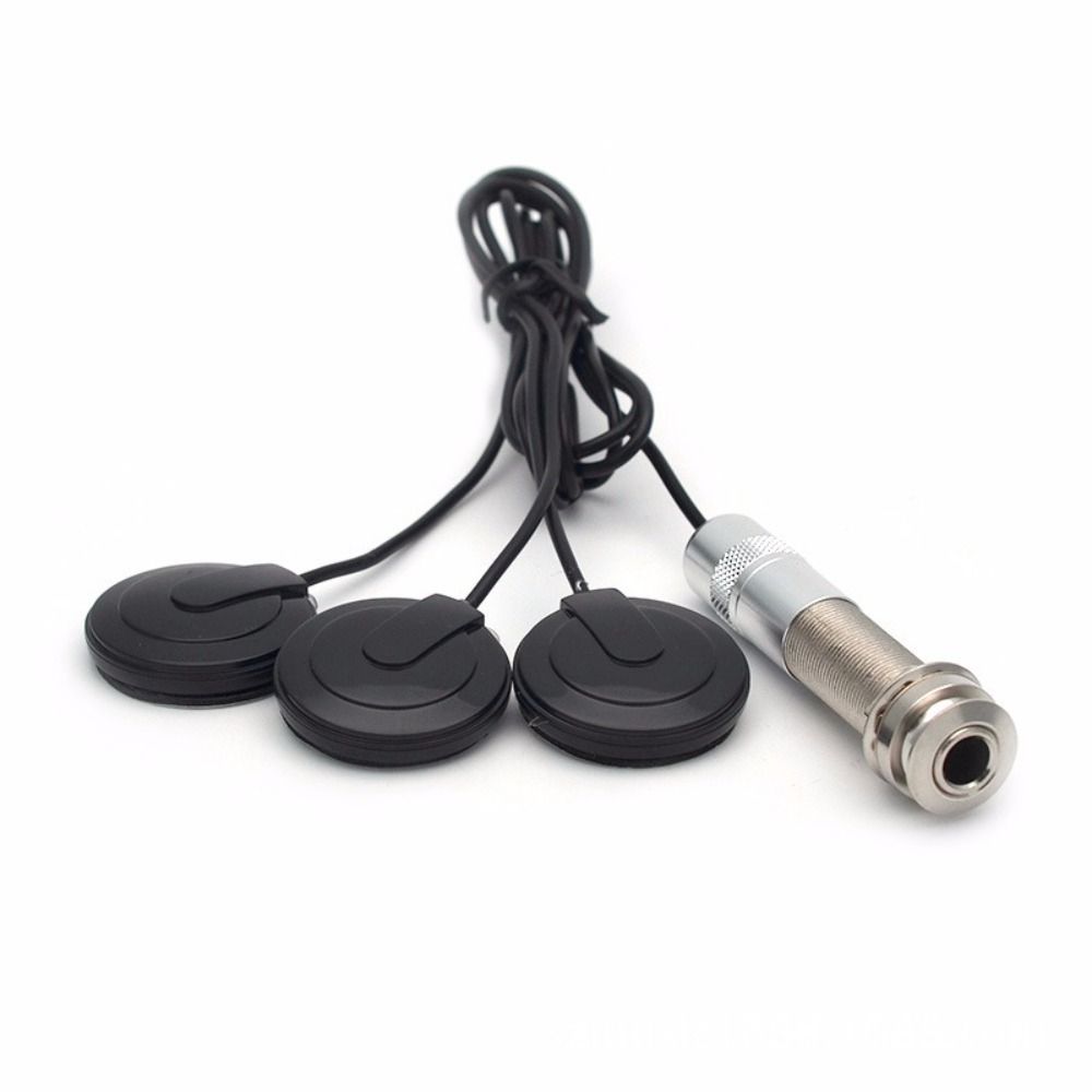 Piezo Contact Karimba Thumb Pickup 3-in-1 Transducer Pickups Guitar Picks Guitar Violin Ukulele