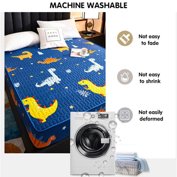 Водонепроницаемая простыня с мультяшным принтом, утолщенная простыня, прочный и приятный для кожи защитный матрас для матраса