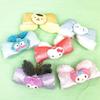Sanrio Fluffy Ear Ribbon Bag Charm Hello Kitty Keychain Accessory Mascot