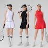 Женский гольф-жилет поло без рукавов и комплект для тенниса на весну/лето 2025 - Спортивный фитнес-топ слим-силуэта