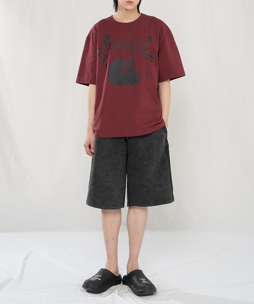 JUAN HOMME Track Sweat Half Pants (Black)