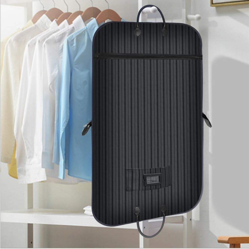 Gmasking Garment Suit Storage Large Garment Faux Business Prevents Black 100 x 60CM Case, Case, Capacity, Bag, Leather, Trips, Travel, Business,