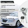 Цилиндр замка передней левой двери с 2 ключами для Hyundai Sonata 2009–2014 Sonata Hybrid 2011–2015 81970-3SA00 819703SA00