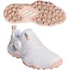 Golf Shoes Code Chaos 25 Boa Footwear Clay Cm 2E [Adidas Golf] Women's White/Powder Coral/Warm 23.5