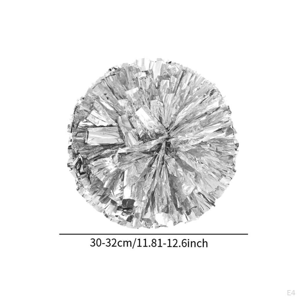 Pompoms Flower Ball with Finger Holes Professional Portable Chee Squad for Dance Sports