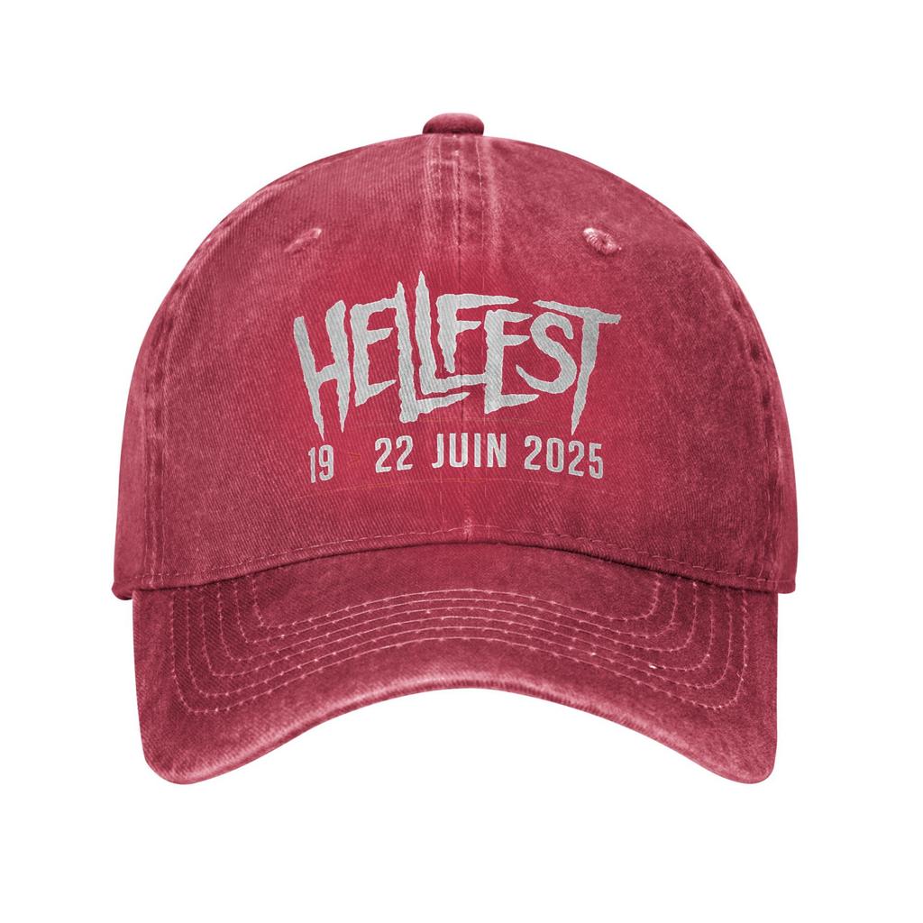 2025 Hellfest Heavy Metal Music Festival Baseball Cap For Unisex Unisex Summer Outdoor Gym Trucker Hat Fashion Sun Baseball Caps