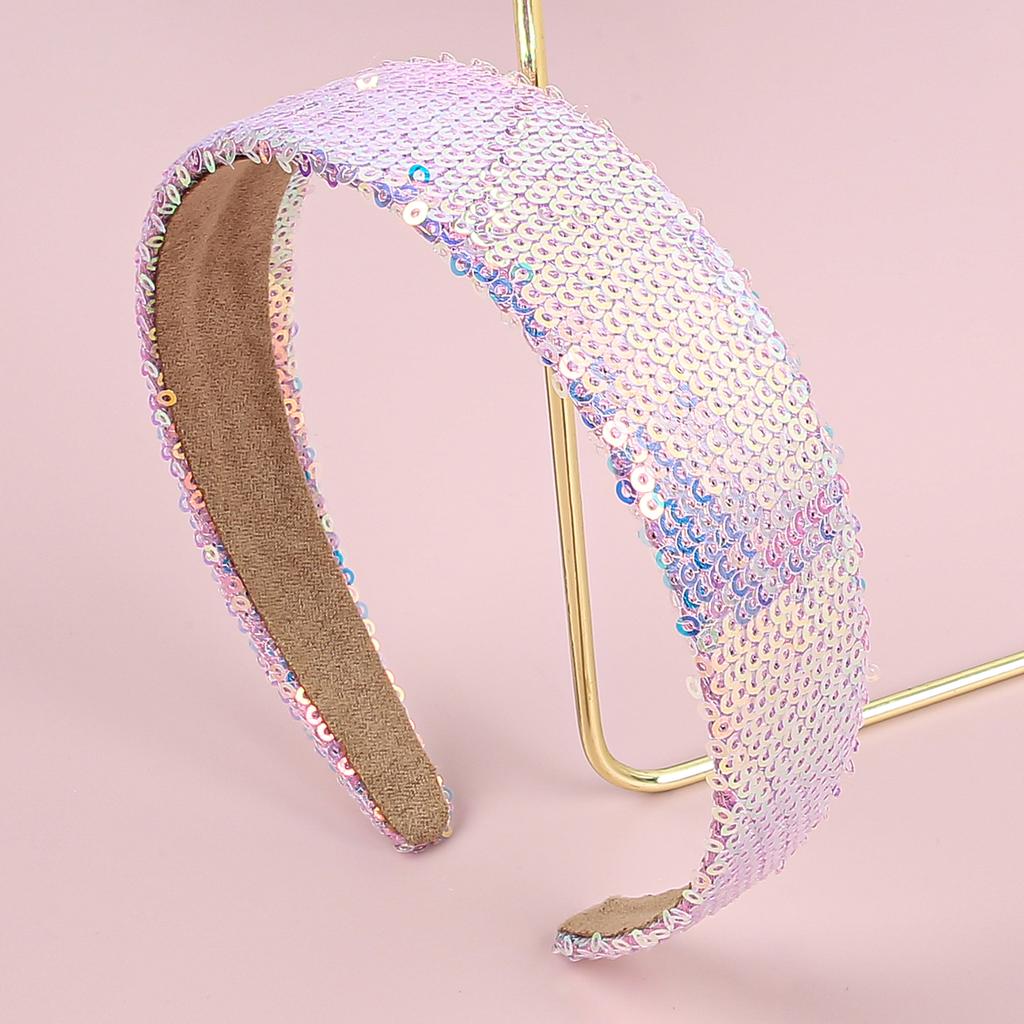 Модные пайеточные повязки на голову Девочки Блестящие 3 см Повязки для волос Девочки Женщины Повязки на голову Дети Дети Украшение для вечеринки Аксессуары для волос