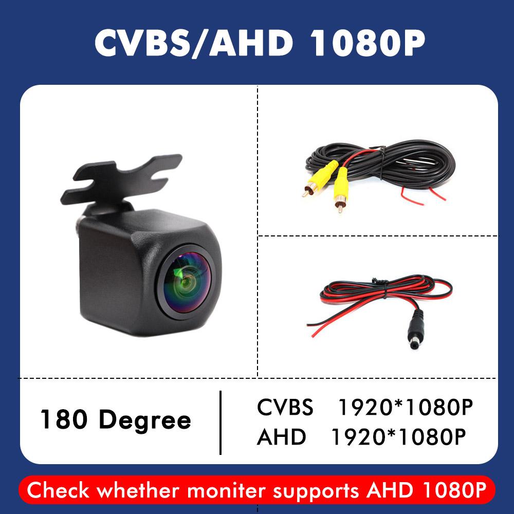 180 градусов 1080P AHD CCD универсальная фронтальная камера без парковочной линии камера переднего вида для автомобиля парковочная камера без зеркала