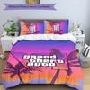 3pcs Game Grand Theft Auto pattern bedding set duvet cover set includes duvet cover &pillowcases, perfect all season bedroom decoration & gift