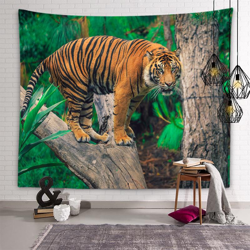 Tiger Lion Tapestry Kids Room Decoration Animal Wall Art Decoration Tapestry Living Room Bedroom Dorm Room Home Decor