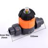 1PC 20mm~63mm UPVC Pipe Diaphragm Ball Valve Aquarium Fish Tank Garden Irrigation Industrial Water Treatment Connector Fittings