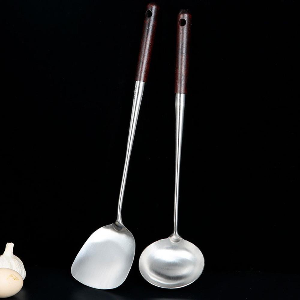 Stainless Steel Cooking Spoon Thickened Cooking Shovel  Kitchen Utensils  Accessories Essentials