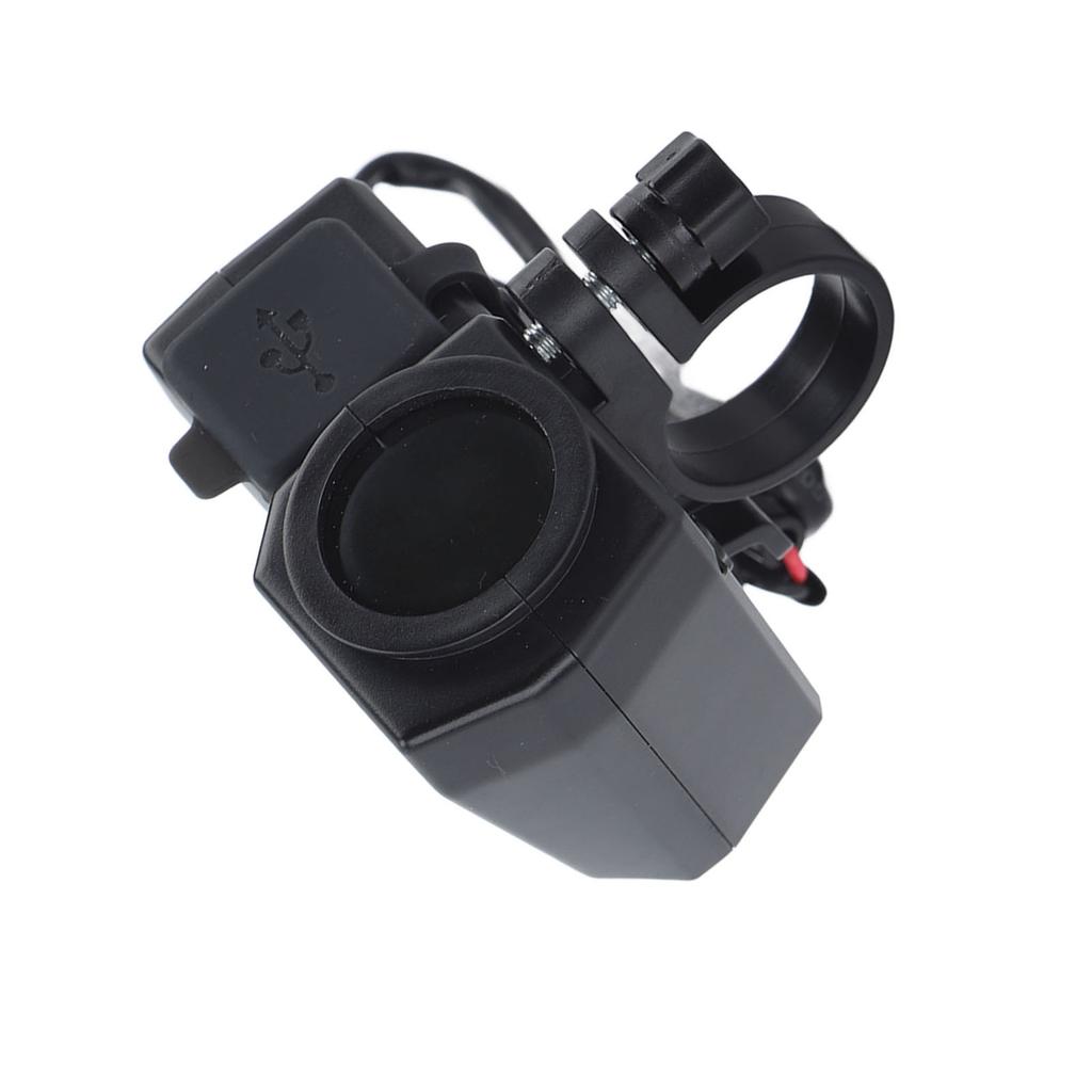 Motorcycle Charger Universal Dual USB Voltage Temperature Digital Display Charger for Electric