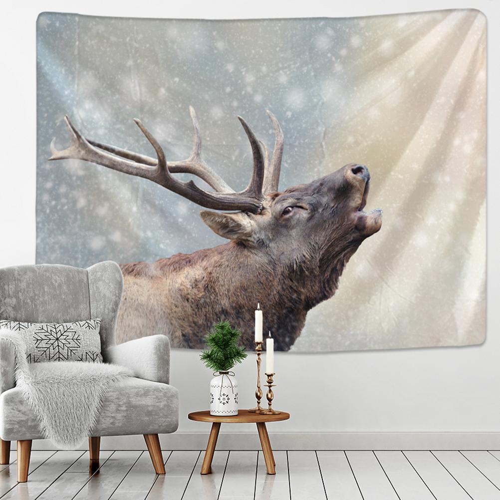 Счастливого Рождества, рождественской атмосферы, гобелен с принтом, украшение для дома, гостиной, спальни, стены, гобелен