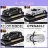Car Bugatti Model 136 Alloy Toy Children Sound Light Playroom Collecting Gifts