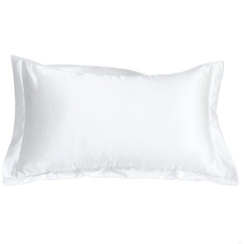 Simulated Silk Pillowcase Soft Colorfast Pillow Sleeve Zippered Designing X3UC