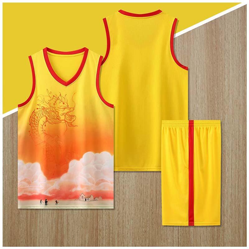Mens Dragon Boat Racing Jersey Set Basketball Uniform Quick-Dry Team Sportswear