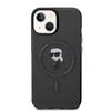 Karl Lagerfeld KLHMP15SHFCKNOK iPhone 15 / 14 / 13 6.1" black/black hardcase IML Ikonik MagSafe