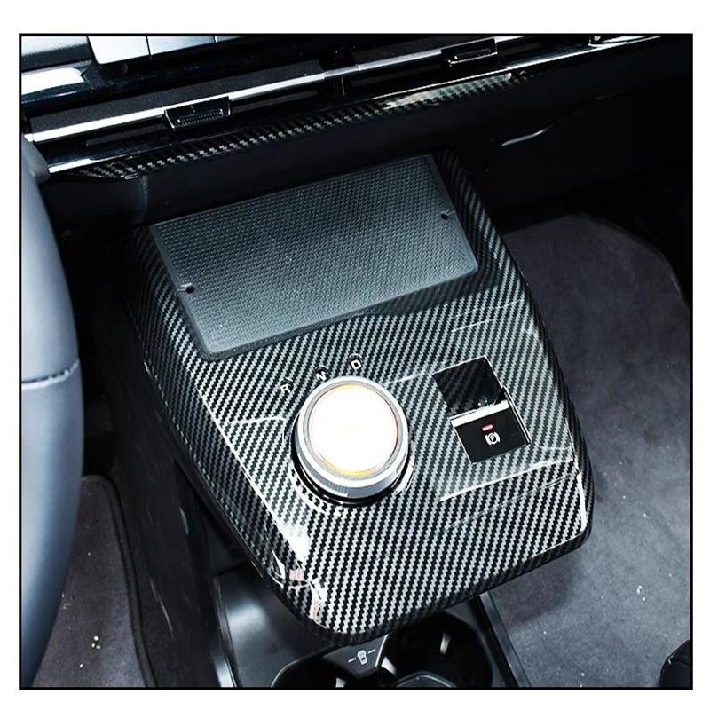 Carbon Fiber Pattern Gear Panel Protection For MG4 ELECTRIC EV Car Accessories Auto Interior Decoration Stickers 2024 2024 2024
