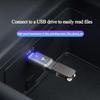 NLVAC1 USB To Type-C Adapter LED Light OTG Micro Female Adapters Connector For Tesla Model 3 Y S X Cybertruck Juguete Roadster Bonina