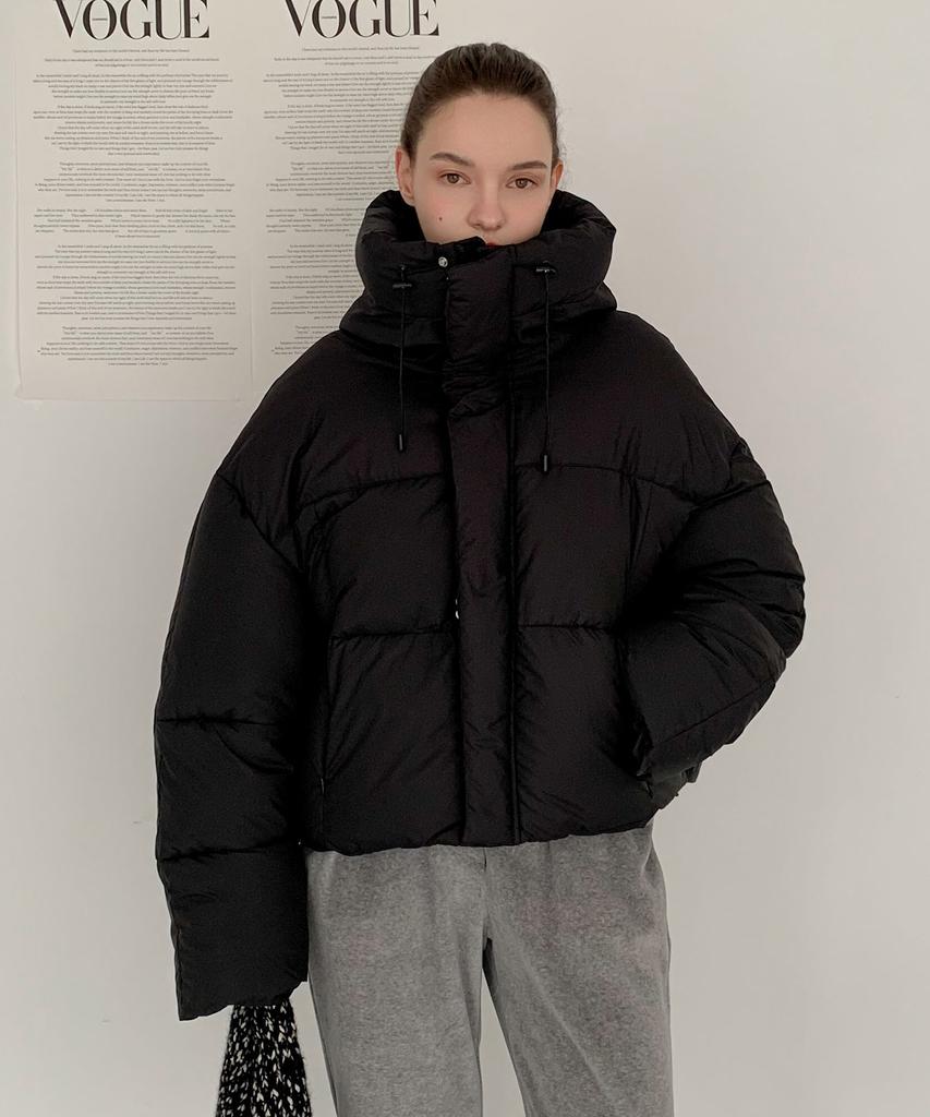 Короткая пуховая куртка Vascara с высоким воротником и капюшоном (3Colors)