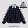 Minimalist Pure Cotton Jacket Men's 2026 Jacket Striped Reversible Wear Casual Men's Lapel Spring Autumn Men's Clothes Breathable Work Casual Jacket