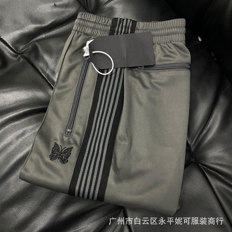 Butterfly Print Loose Straight Cut Unisex Pants Cotton Blend Daily Wear Streetwear
