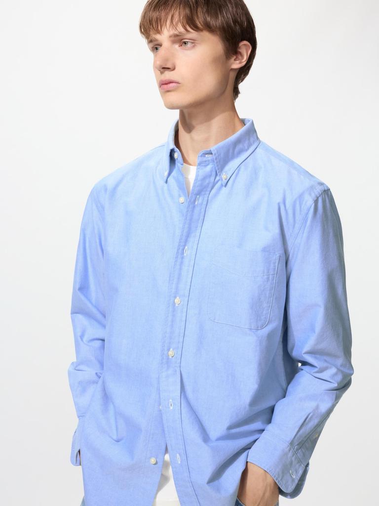 Uniqlo Японская рубашка Оксфорд