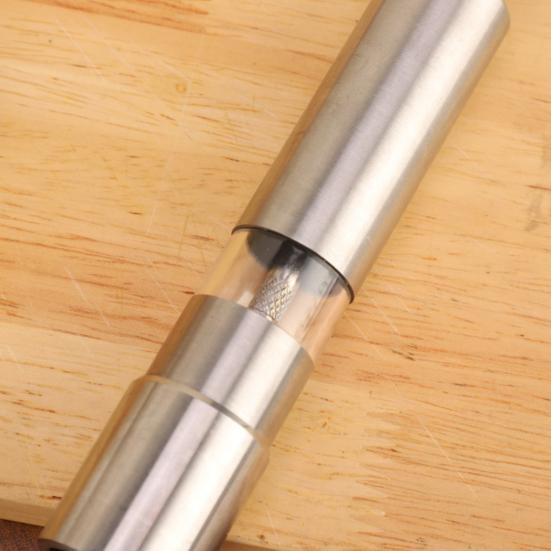 Мельница для соли и перца из нержавеющей стали, многоразовая мельница для перца с кнопкой насоса для черного перца, морской соли, специй