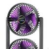 Desk Fan 3 Speeds Lightweight Double Head Electric for Bedroom Office Kitchen Home Dorm