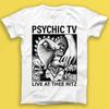 Psychic TV Живьем в Thee Ritz Панк-рок Музыка Подарок Футболка 2105