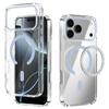 For iPhone 17 Pro Max Case Compatible with MagSafe Anti Scratch Clear TPU PC Phone Back Cover
