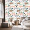 Colorful Teddy Bears and Birds Wallpaper for Living Room and Bedroom 50x1000